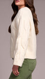 Crew Neck Loose Fit Cable Sweater