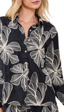 Long Sleeve Button Front Blouse