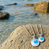 Medium Pendant-Wave Sterling Silver