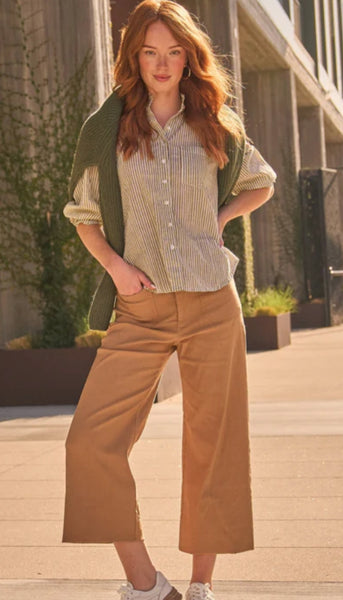 Good Girlfriend Stripe With Ruffle