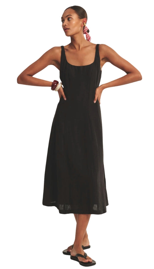 Square Neck Sleeveless Dress