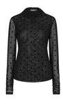 Polka Dot Mesh Top