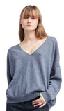 Naomi Oversize V-neck Cashmere Sweater