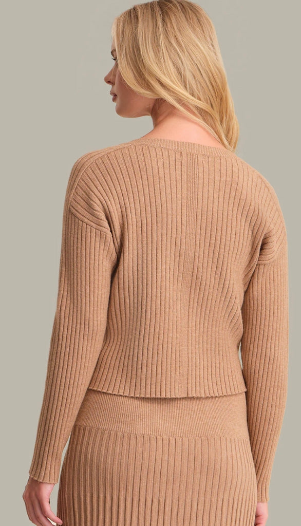 Lorelai Cropped Rib Cardigan