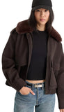The Faux Leather Bomber