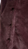Single Breasted Fake Fur Jacket