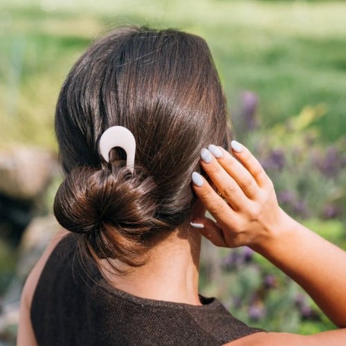 French Hair Pin-Almond Beige