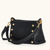 Bryant Medium-Black Brushed Gold - Red Zip