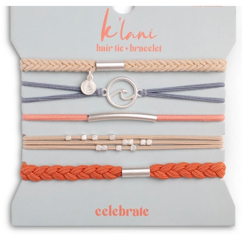 Hair Tie + Bracelet-Celebrate, Small