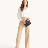 VIP Medium-Brush Gold, Red Zip