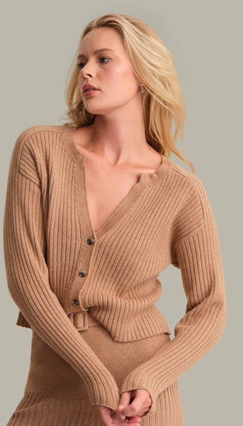Lorelai Cropped Rib Cardigan