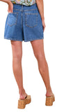 Audrey Button Down Denim Skort