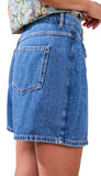 Audrey Button Down Denim Skort