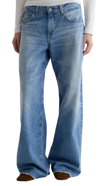 Adria-Low Rise Wide Leg - Stockholm Snowdrift