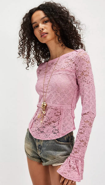 Lace Layering Long Sleeve