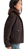 The Faux Leather Bomber