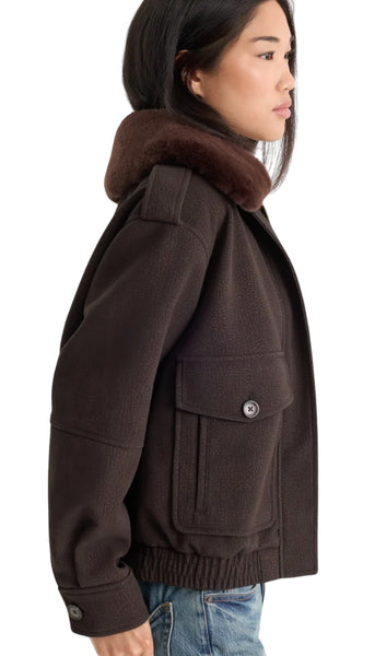 The Faux Leather Bomber
