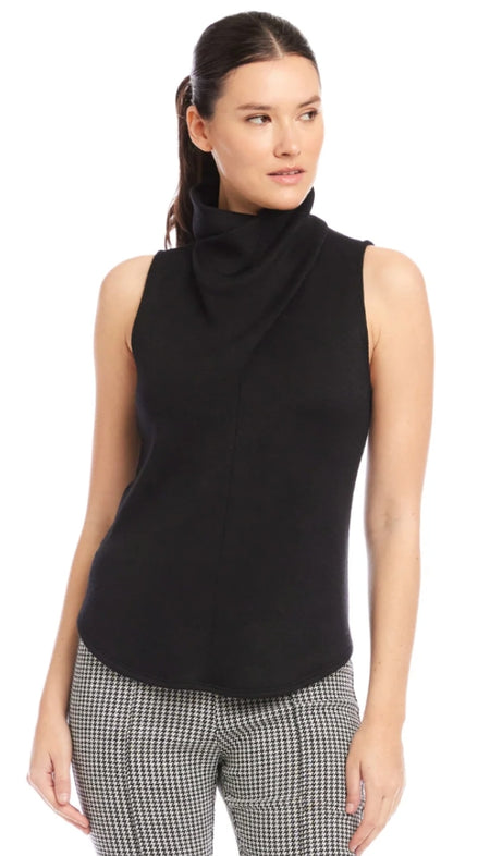 Long Sleeve Mock Neck Sweater With Sequins