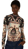 Tapestry Dream Jersey Blouse
