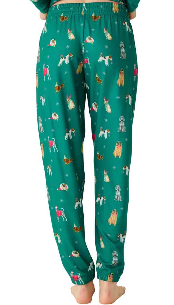 Banded Pj Pant-Happy Pawlidays