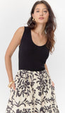 Clairson Knit Mix Midi Dress