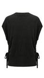 Vneck Dolman Popover Sweater With Tie