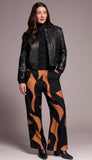 Zipped Front Pu Bomber Jacket