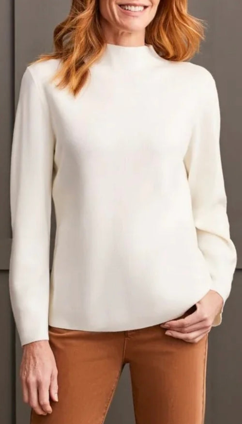 Long Sleeve Funnel Neck Sweater