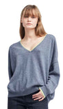 Naomi Oversize V-neck Cashmere Sweater