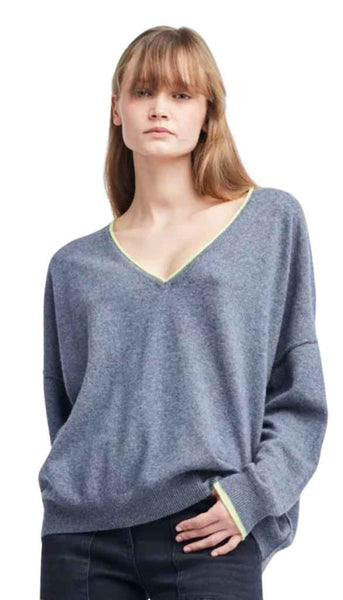 Naomi Oversize V-neck Cashmere Sweater