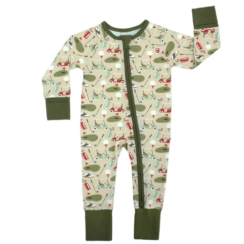 Tee Time Golf Baby Pajamas 3-6M