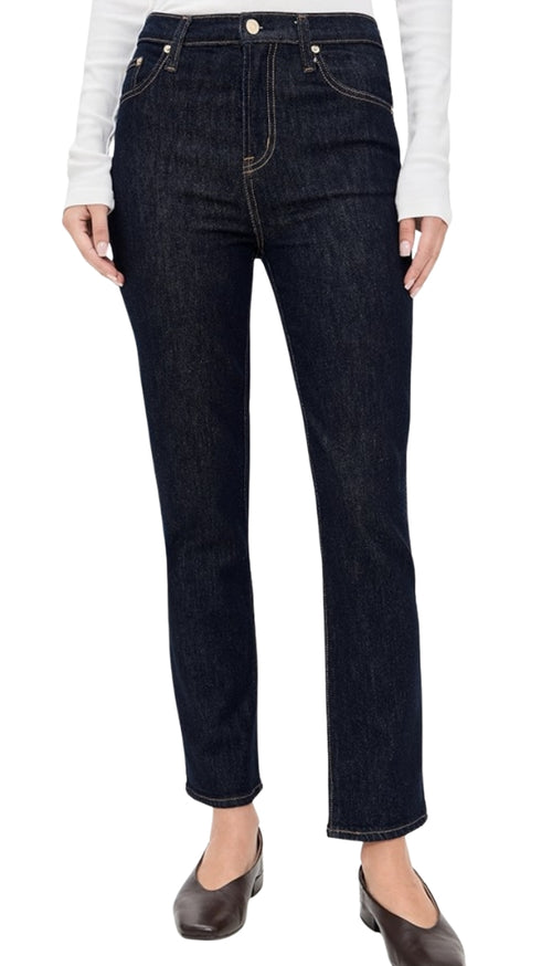 Bri Ankle High Rise Slim Straight - NightFall