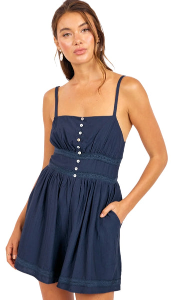 Percy Lace Trim Romper