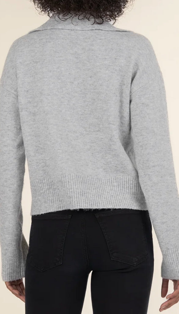 Lilia-Button Front Long Sleeve Sweater