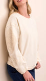 Crew Neck Applique Detail