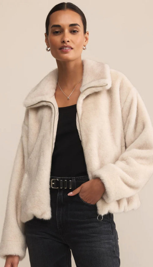 Amethyst Faux Fur Jacket