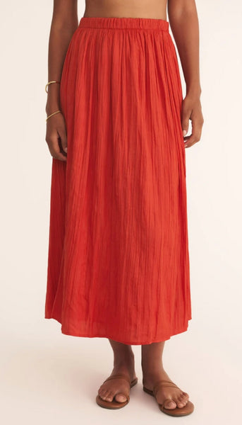 Nicoline Crinkle Midi Skirt