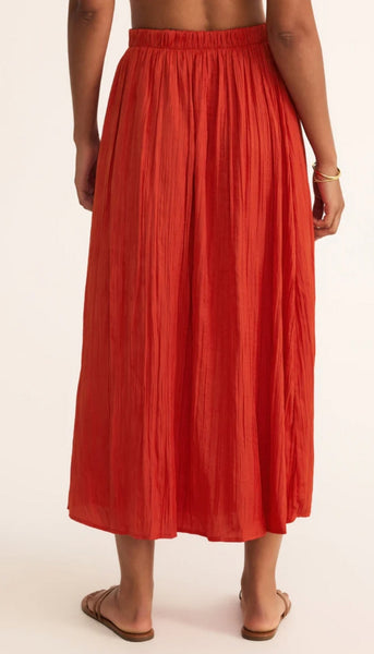 Nicoline Crinkle Midi Skirt
