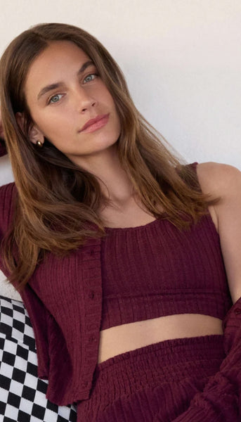 Zoe Rib Tank Bra