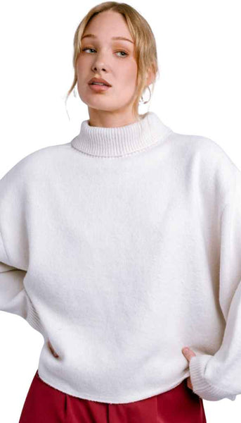 Echo Turtleneck - White Lotus