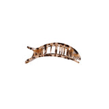 Small Flat Round Clip-Blonde Tortoise