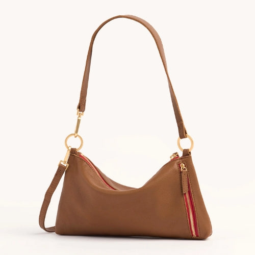 Kyle-Brushed Gold, Red Zip