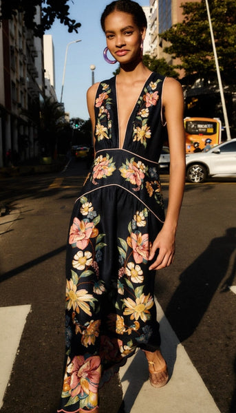 Maria Floral Midi Dress