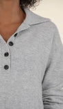 Lilia-Button Front Long Sleeve Sweater