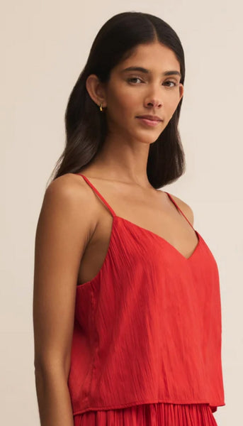 Fiore Crinkle Satin Tank