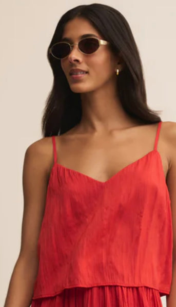 Fiore Crinkle Satin Tank