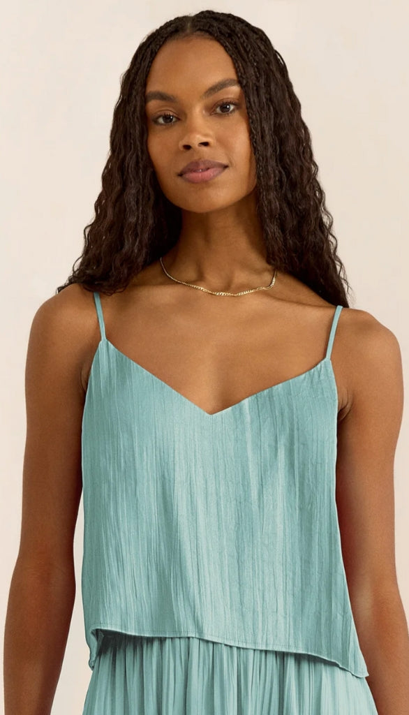 Fiore Crinkle Satin Tank