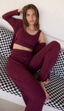 Dawn Smocked Rib Pant