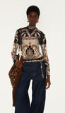 Tapestry Dream Jersey Blouse