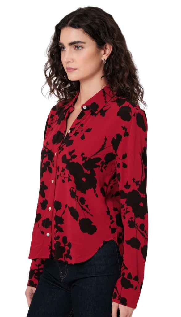 Long Sleeve Button Up Shirt With Wide Cuff